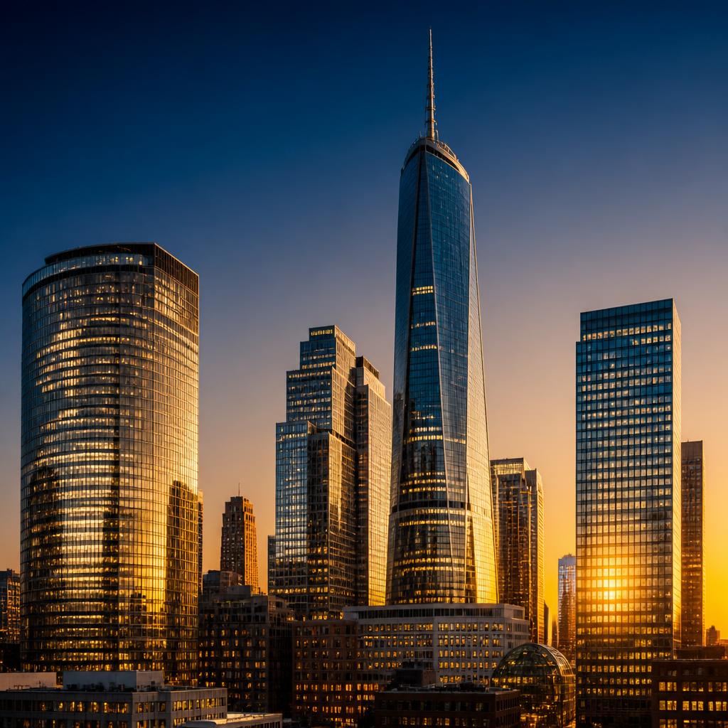 Modern city skyline representing enterprise and growth
